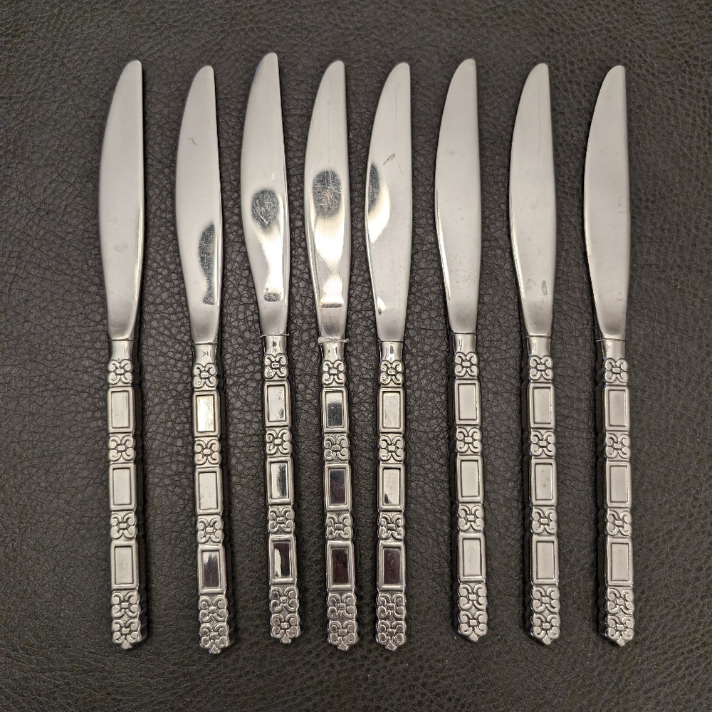 Oneida Community Madrid Flatware Stainless No Black Accent Serving 43 Pc - Picture 12 of 15